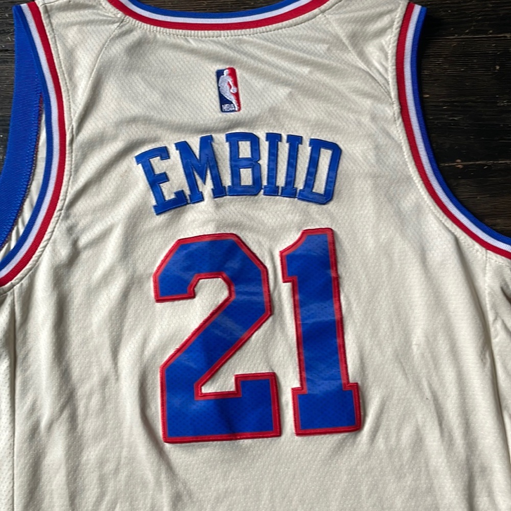 Joel Embiid 76ers jersey, Player Jersey, Stitched on